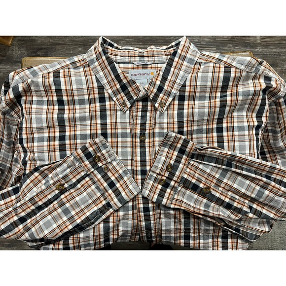 Carhartt Other - Men's Carhartt Long Sleeve Button Down Shirt Size 2XL Plaid Relaxed XXL